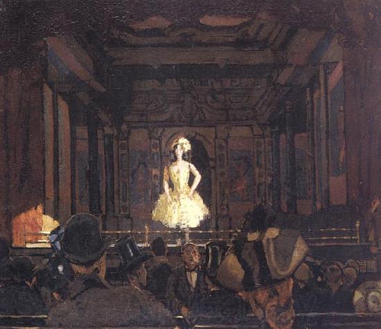 Walter Sickert Gatti's Hungerford Palace of Varieties:Second Turn of Katie Lawrence Norge oil painting art